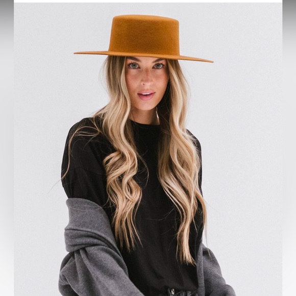 GIGI PIP Accessories - Gigi Pip Dahlia Boater NWT Brown